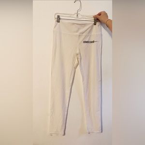 ROBERTO CAVALLI Sport White Women Leggings Size L Made in Italy